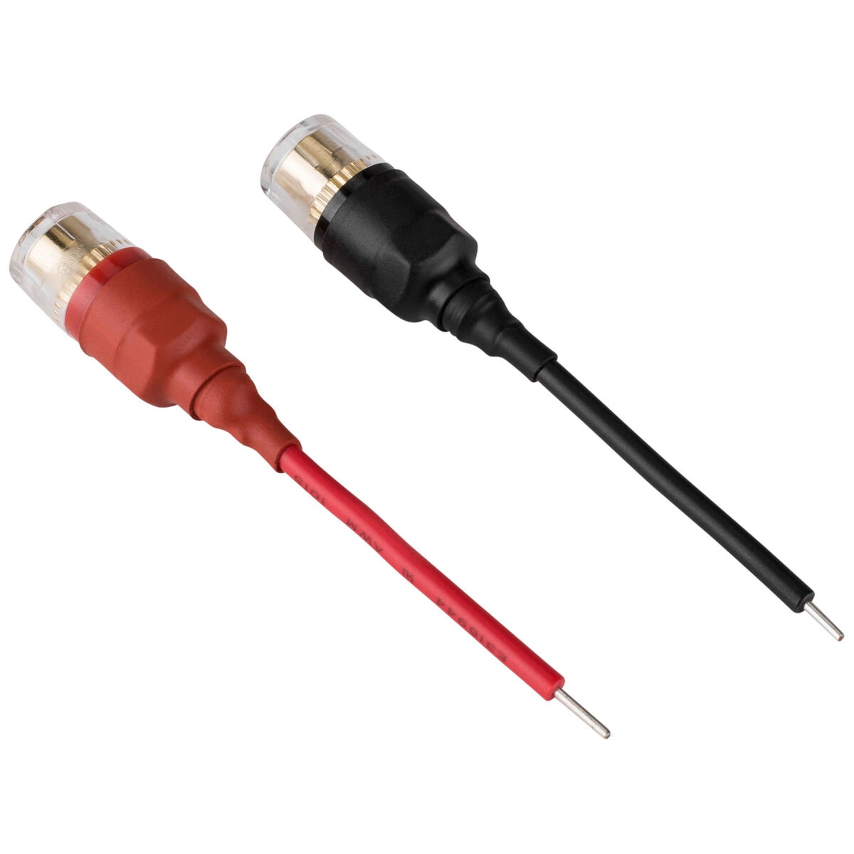 Lil Piggies Binding Post Banana Jacks to Lead Wire Adapter Set Red